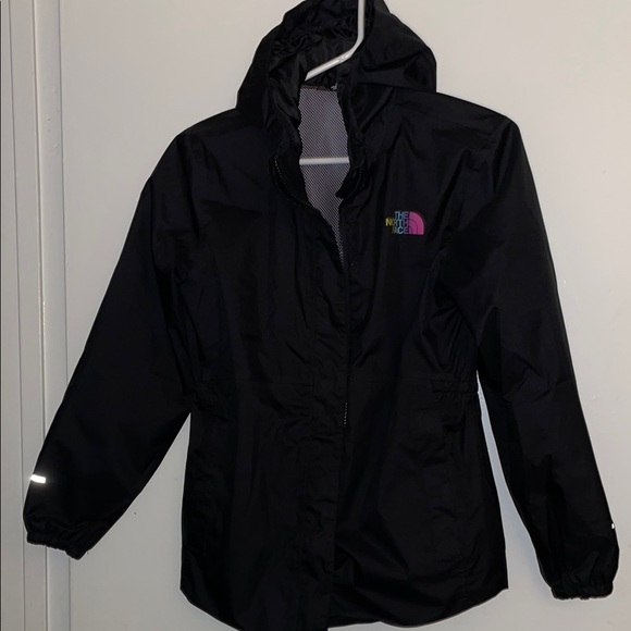 The North Face Other - North Face Black Light Weight Jacket Weather-Resistant Full-Zip w/hood 14/16
